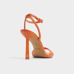 Illustrious Medium Orange Women's Strappy Heels - Strappy heeled sandal, Stiletto heel | Aldo for sale