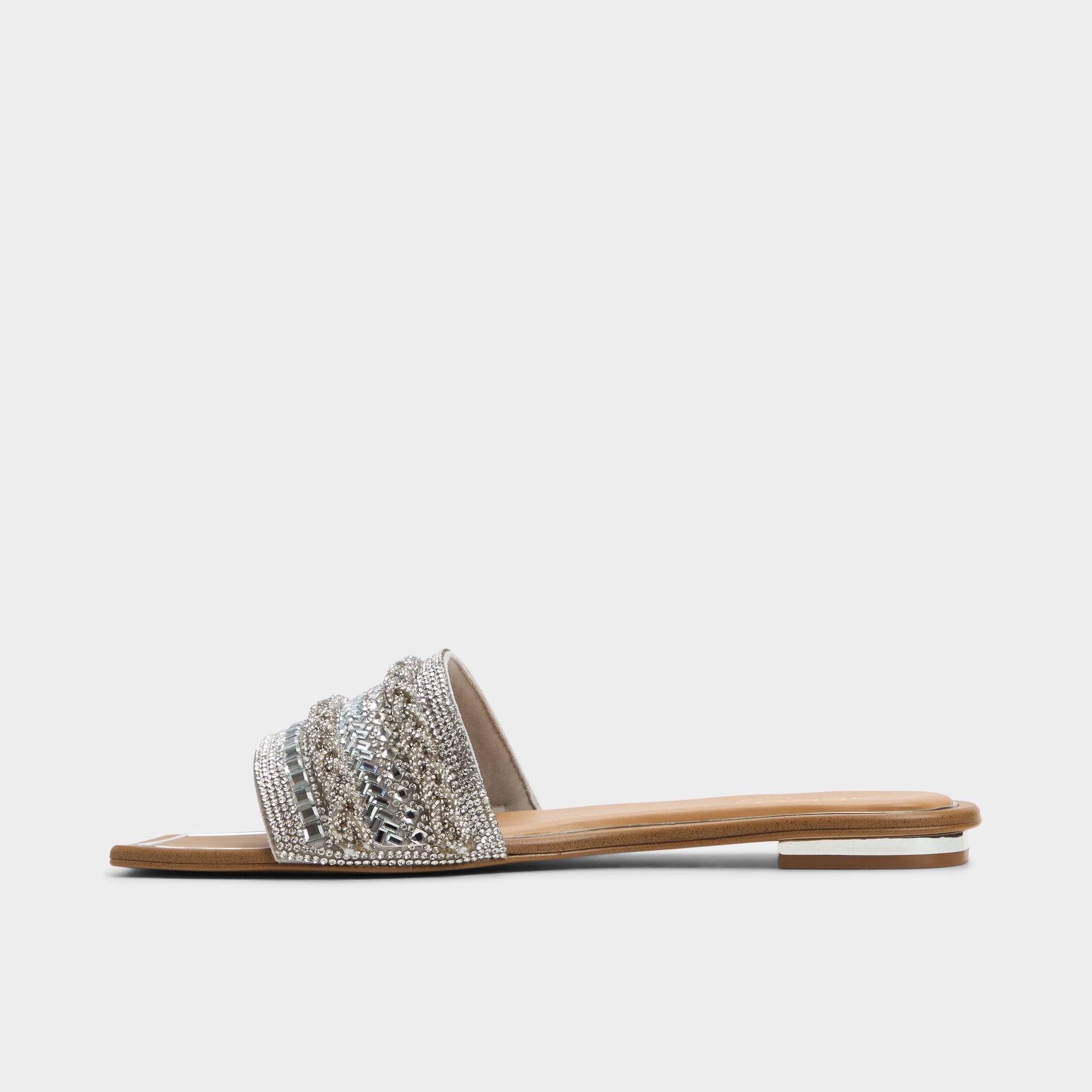 Navalia Silver Women's Flats - Slide sandal | Aldo discount