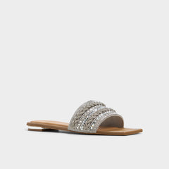Navalia Silver Women's Flats - Slide sandal | Aldo discount