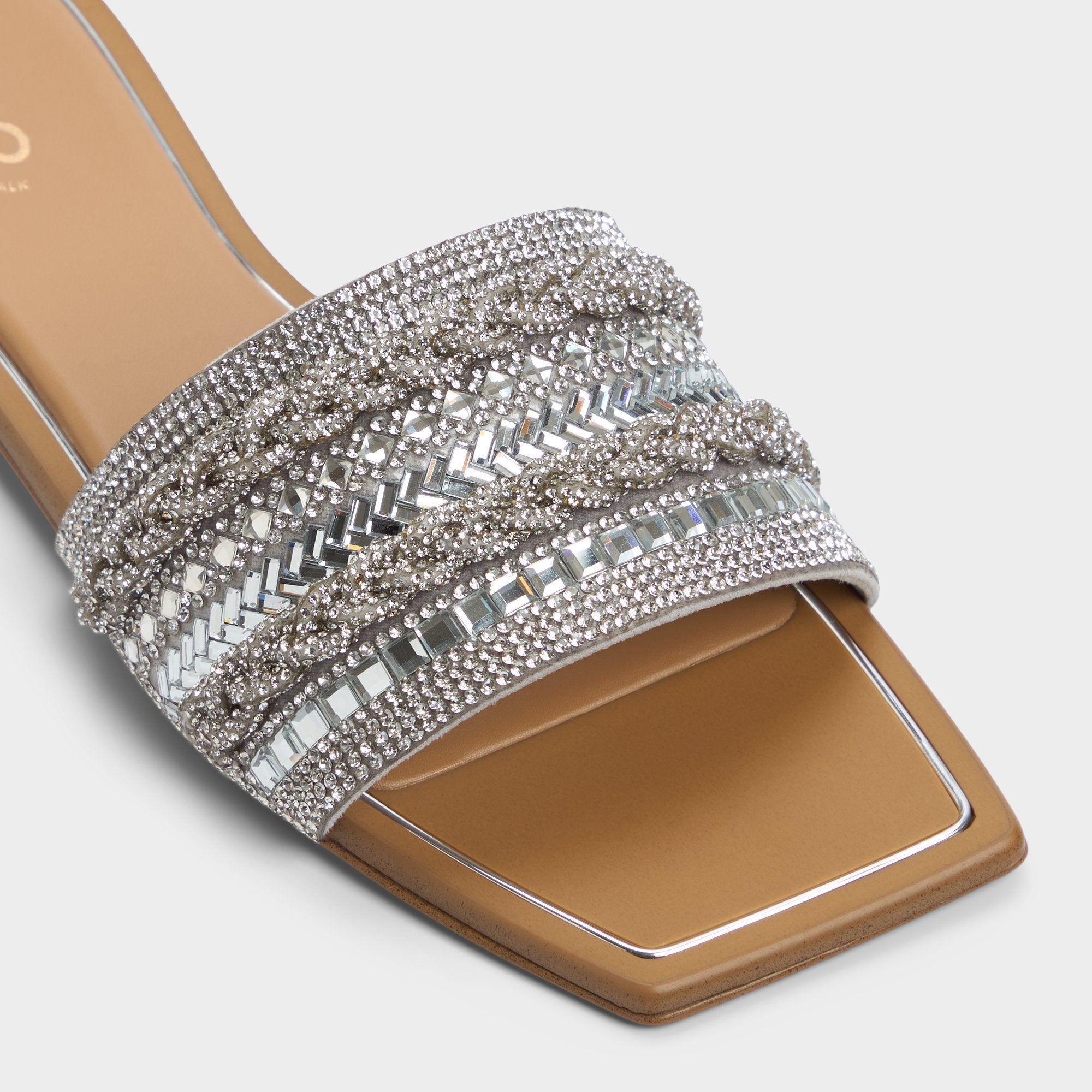 Navalia Silver Women's Flats - Slide sandal | Aldo discount