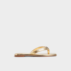Conchiglia Gold Women's Flats - Flip flop | Aldo for sale