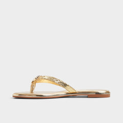 Conchiglia Gold Women's Flats - Flip flop | Aldo for sale