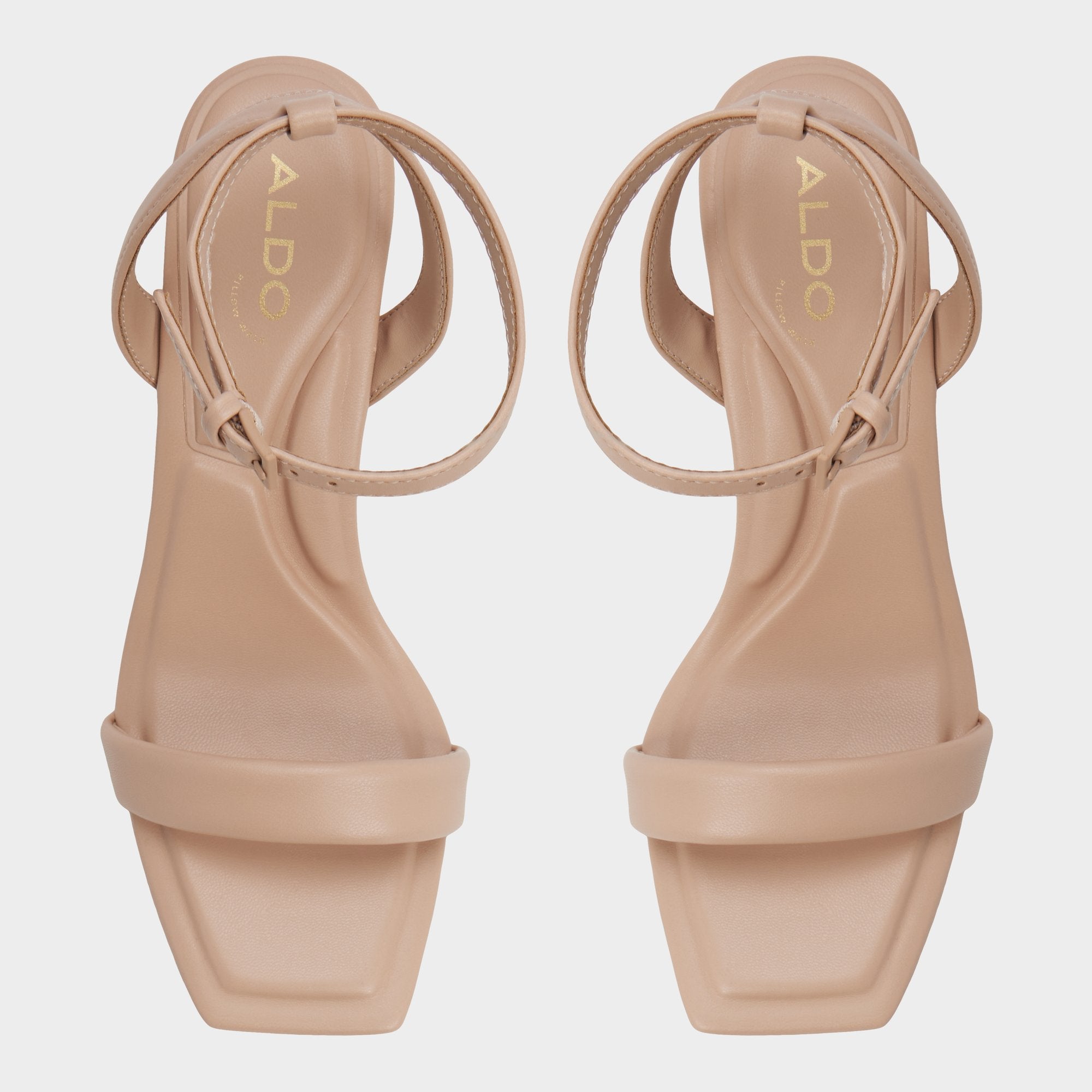 Aurorai Bone Women's Strappy sandals - Strappy heeled sandal, Block heel | Aldo online