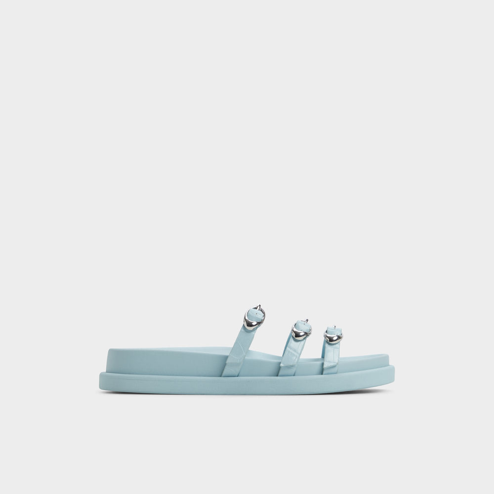 Zephyra Pastel Blue Women's Footbed sandals - Footbed sandal | Aldo discount