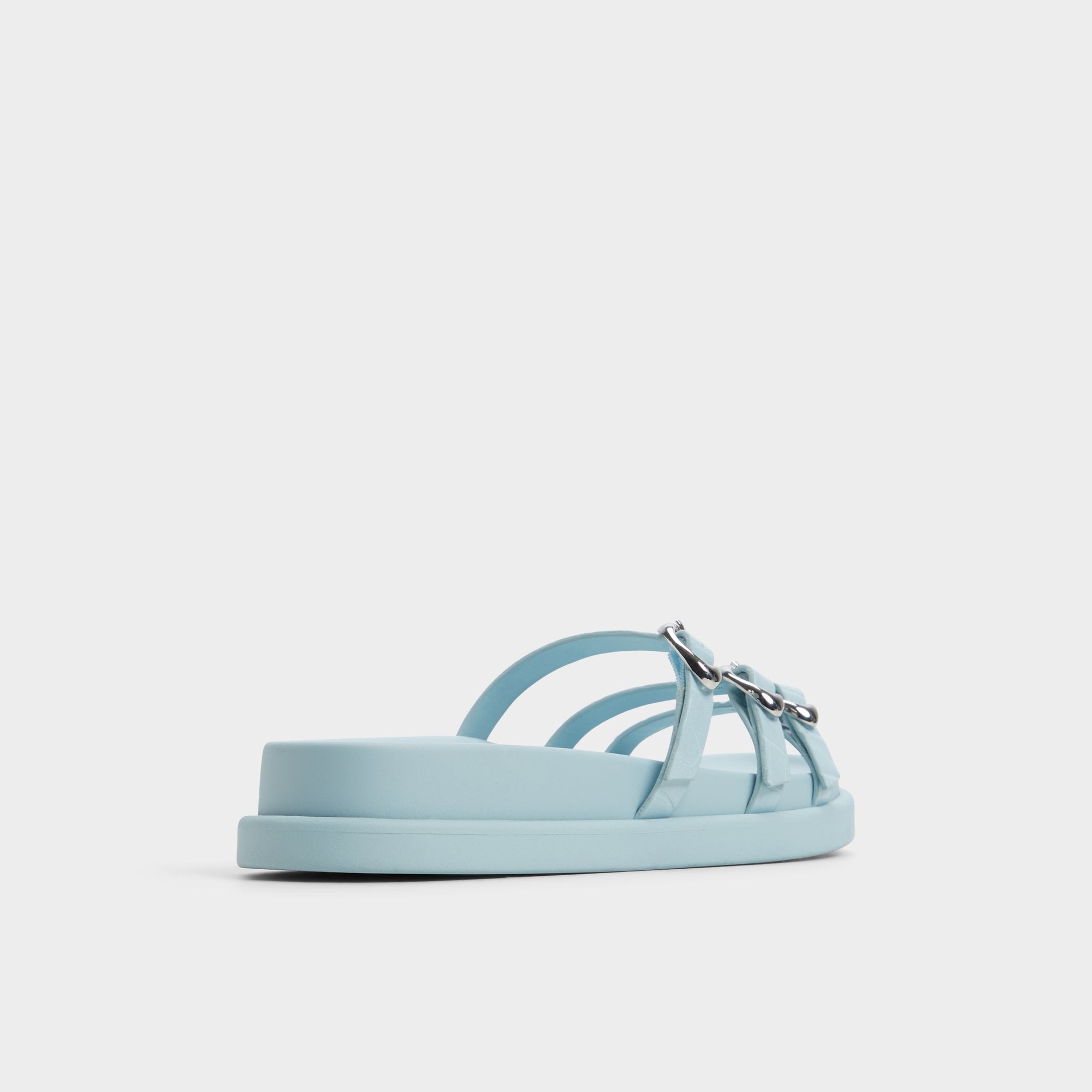 Zephyra Pastel Blue Women's Footbed sandals - Footbed sandal | Aldo discount