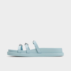 Zephyra Pastel Blue Women's Footbed sandals - Footbed sandal | Aldo discount