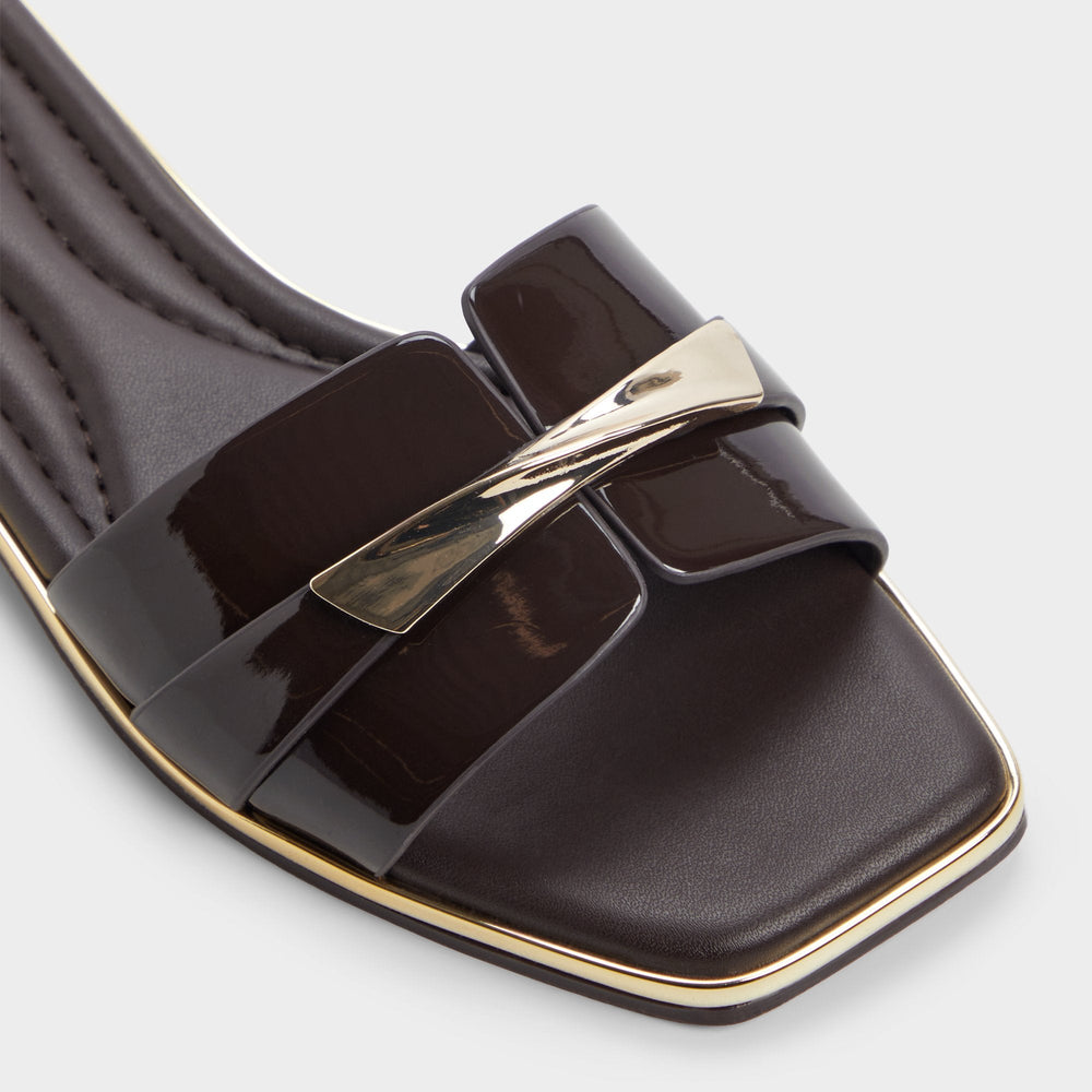 Darlina Medium Brown Women's Flats - Slide sandal | Aldo outlet