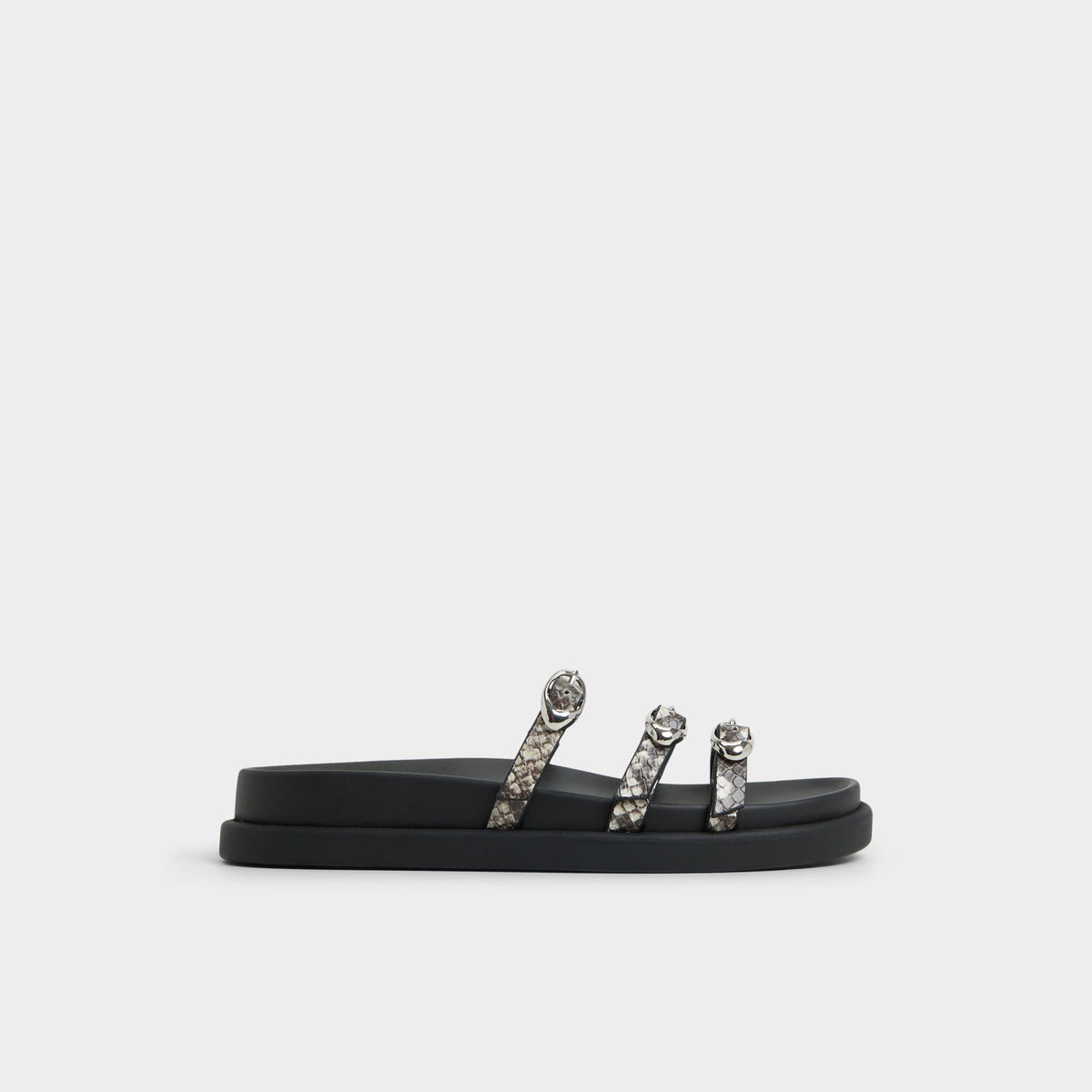 Zephyra White/Black Women's Footbed sandals - Footbed sandal | Aldo sale