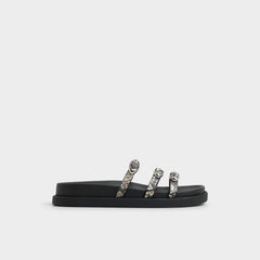 Zephyra White/Black Women's Footbed sandals - Footbed sandal | Aldo sale