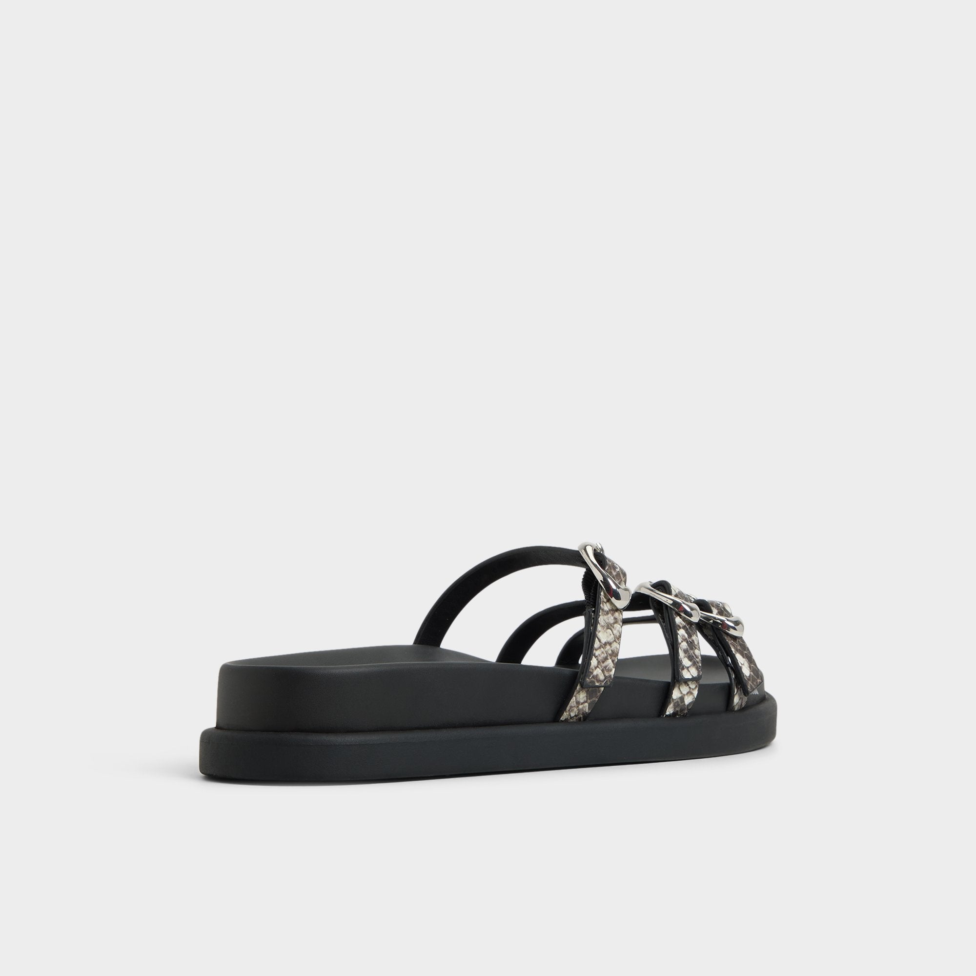Zephyra White/Black Women's Footbed sandals - Footbed sandal | Aldo sale