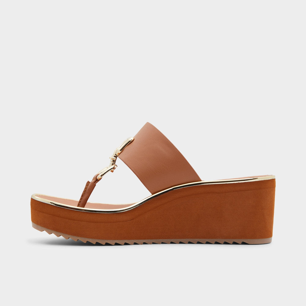 Maesllan Medium Brown Women's Wedges - Wedge sandal, Wedge heel | Aldo sale