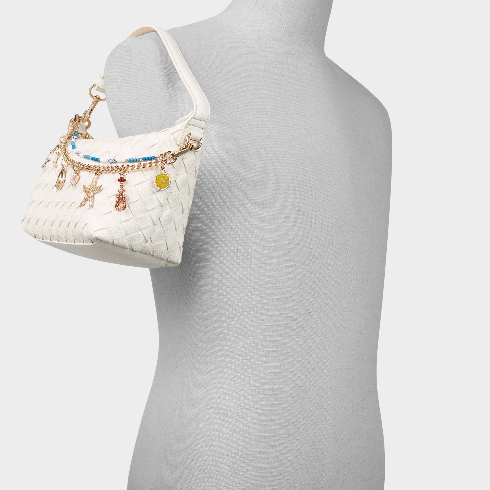 Frankiewoven White Women's Shoulder Bags - Shoulder bag | Aldo on sale