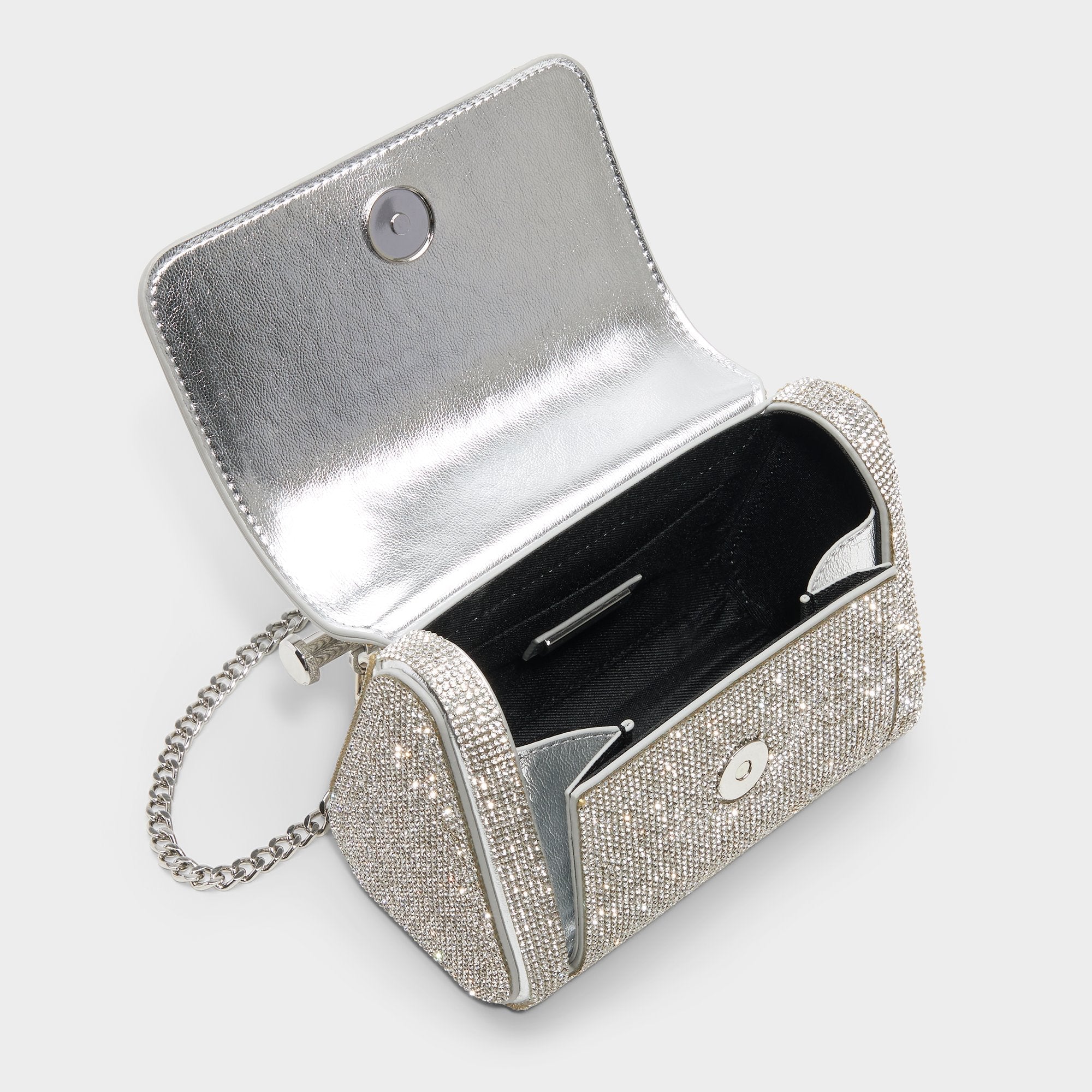 Blingchic Silver Women's Clutches & Evening bags - Top handle bag | Aldo discount