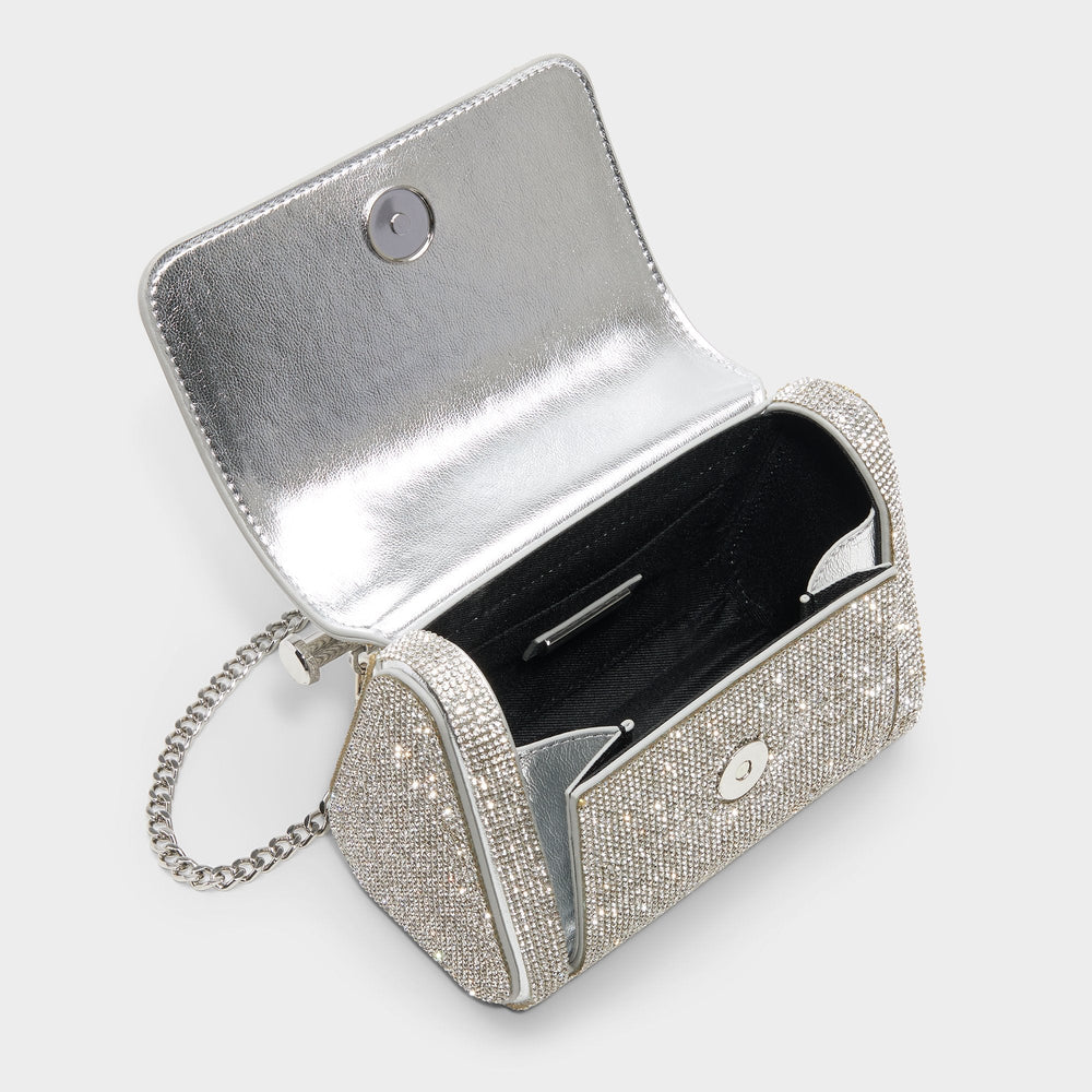 Blingchic Silver Women's Clutches & Evening bags - Top handle bag | Aldo discount
