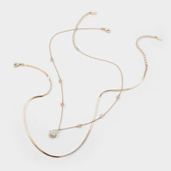 Teardrop Gold/Clear Multi Women's Necklaces - Necklace | Aldo on sale