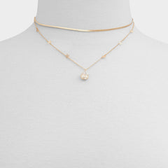 Teardrop Gold/Clear Multi Women's Necklaces - Necklace | Aldo on sale