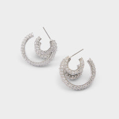 Glitzys in Silver Clear Multi - Hoop earrings | Aldo outlet