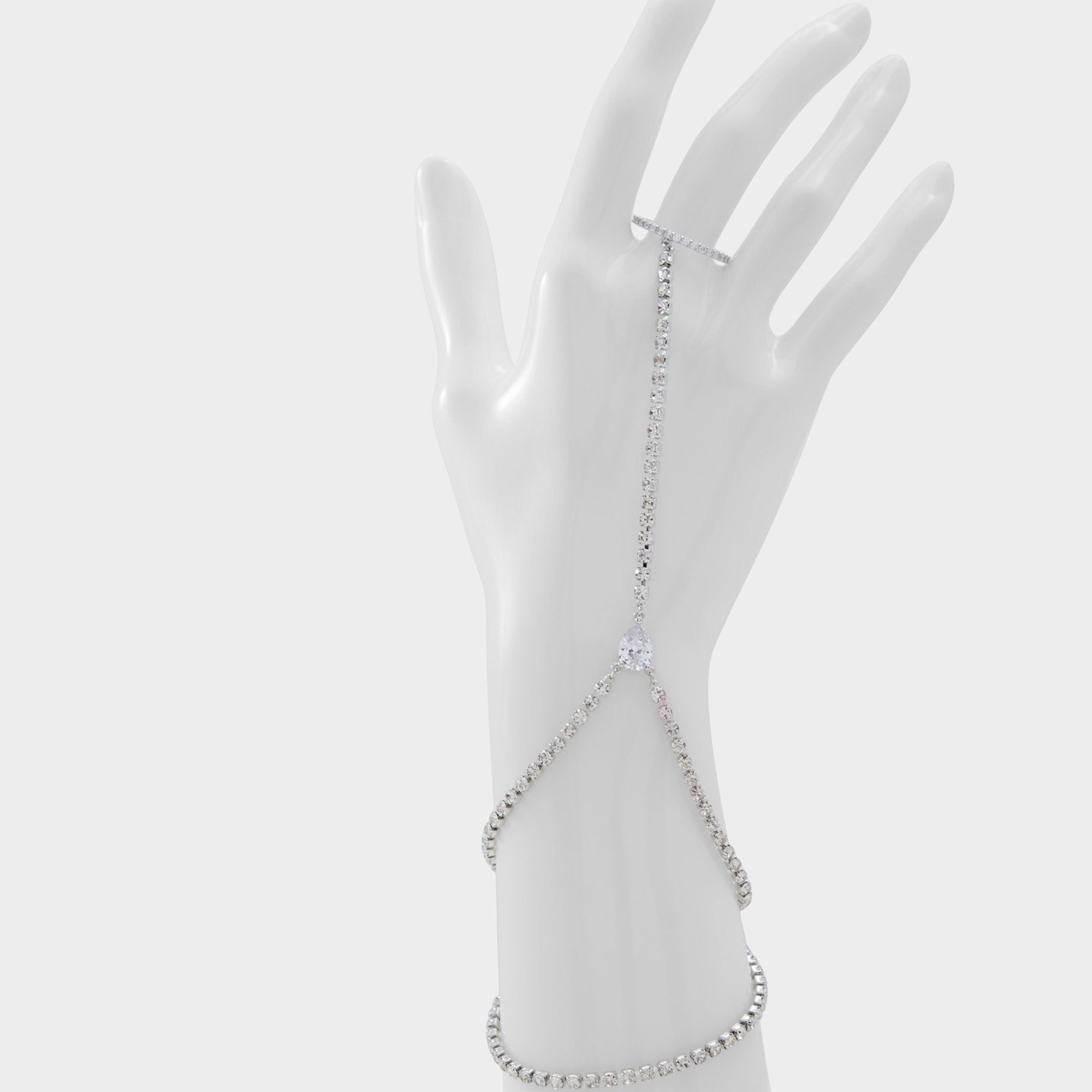 Unenda Silver/Clear Multi Women's Bracelets - Hand chain | Aldo online