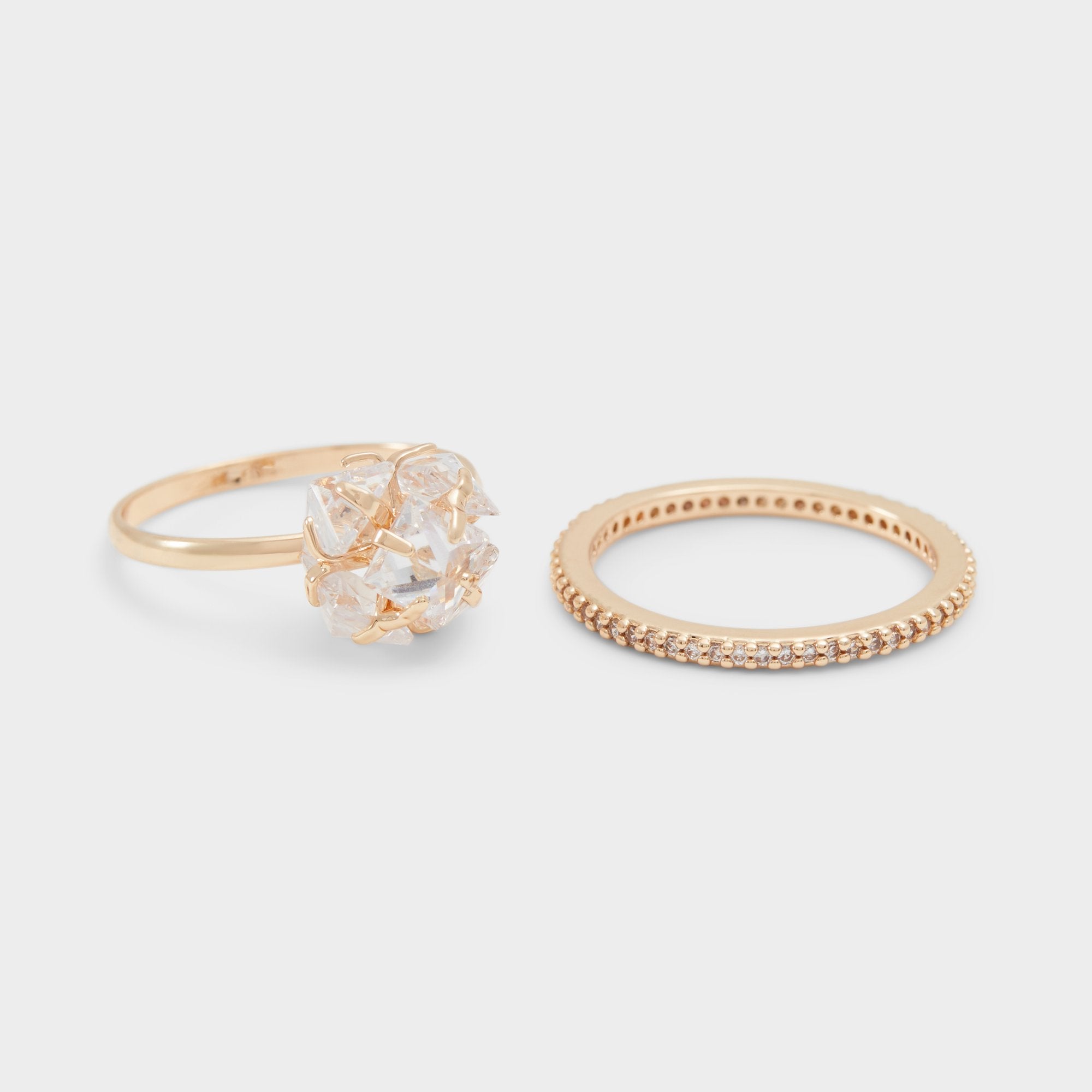 Greini Gold/Clear Multi Women's Rings - Multi-finger rings | Aldo sale