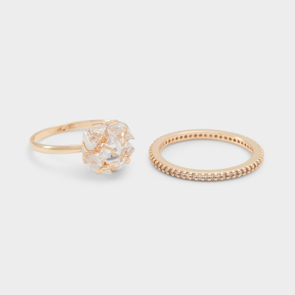 Greini Gold/Clear Multi Women's Rings - Multi-finger rings | Aldo sale