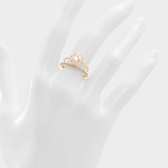 Greini Gold/Clear Multi Women's Rings - Multi-finger rings | Aldo sale