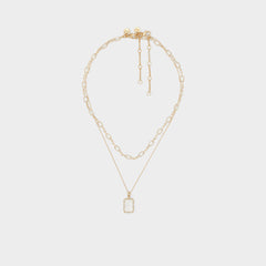 Destinie Gold/Clear Multi Women's Necklaces - Layered necklace | Aldo for sale