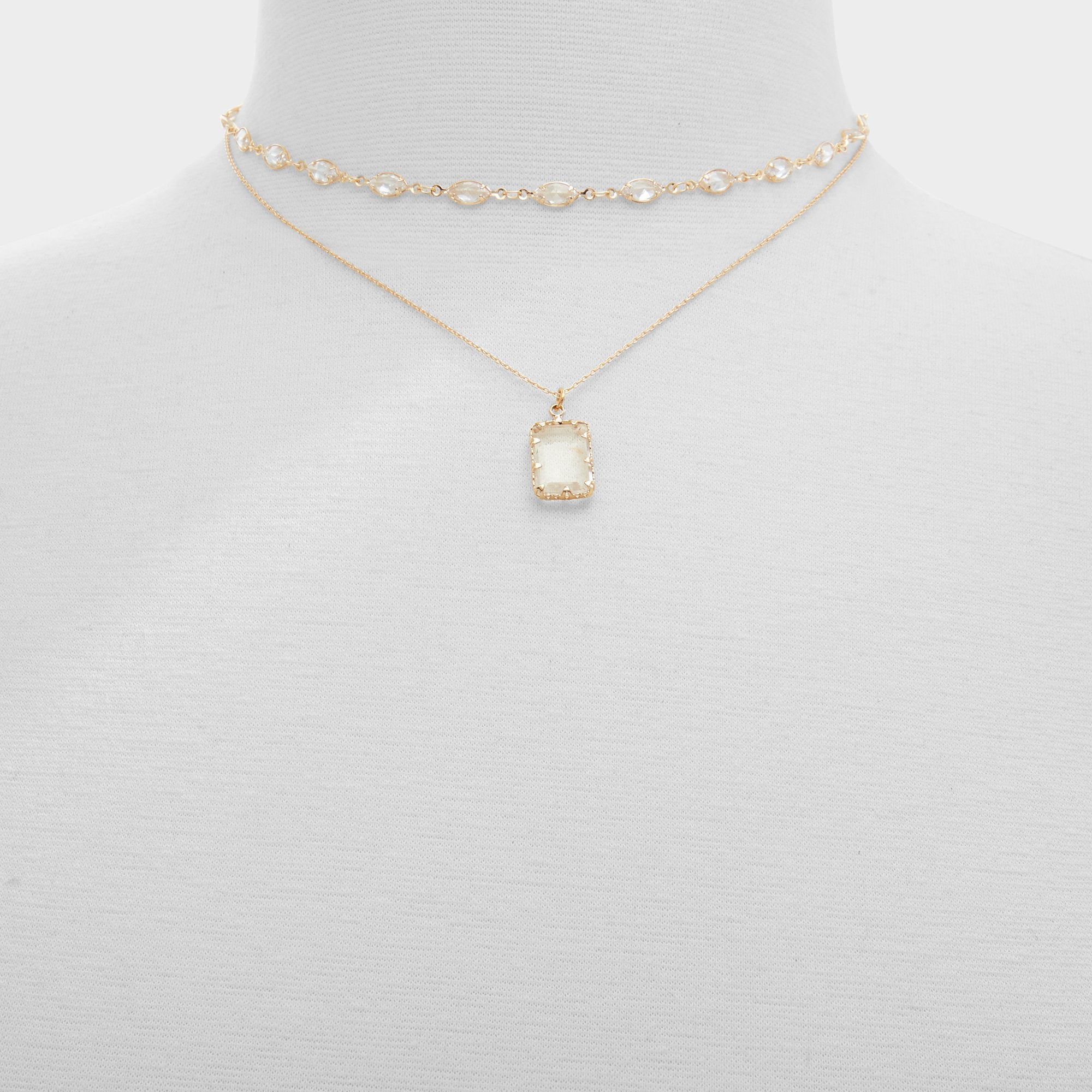 Destinie Gold/Clear Multi Women's Necklaces - Layered necklace | Aldo for sale