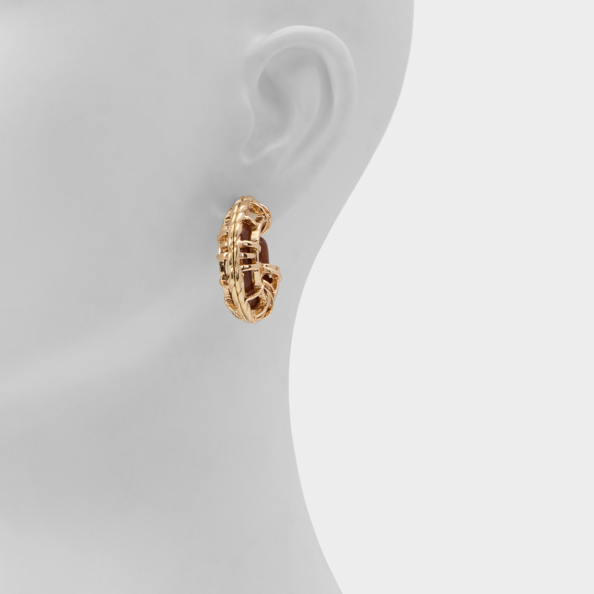 Cagedhoop in Other Brown - Hoop earrings | Aldo outlet