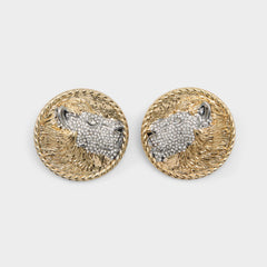 Lionesse in Gold Clear Multi - Button earrings | Aldo online