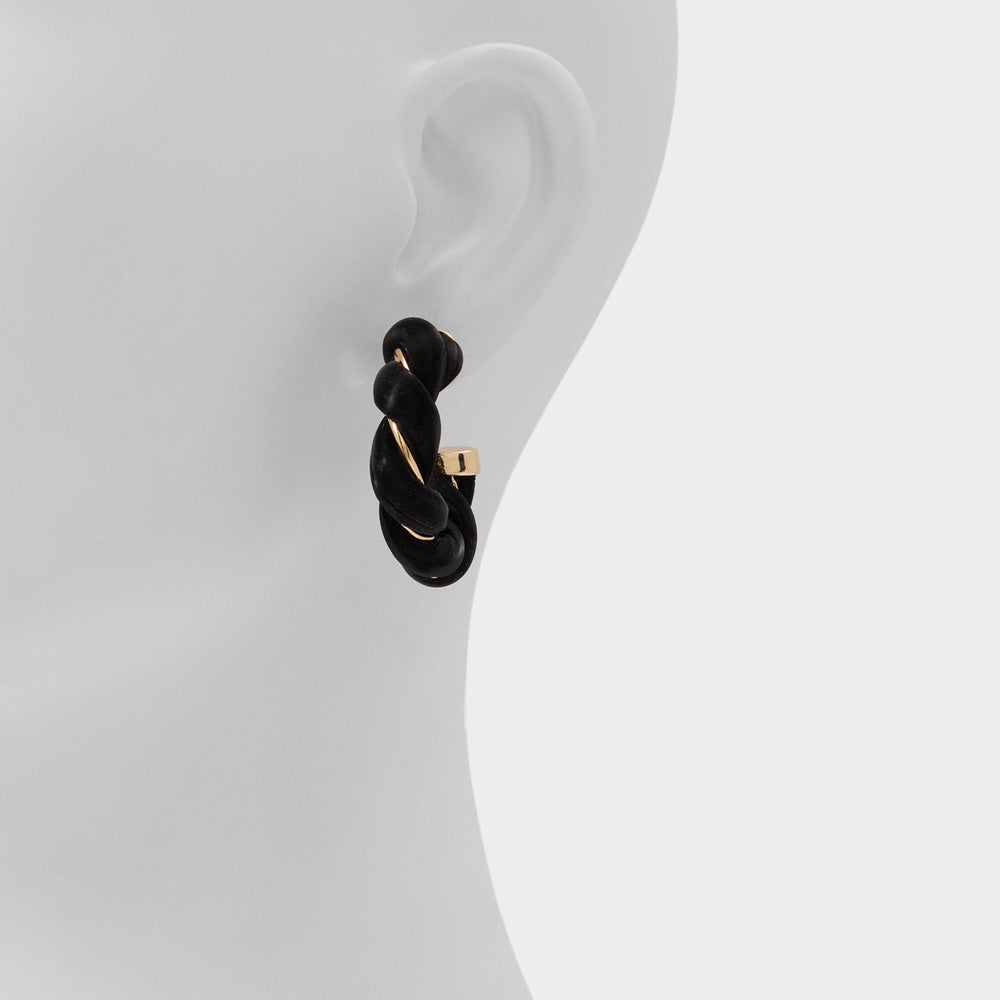 Twists in Black Gold Multi - Hoop earrings | Aldo outlet