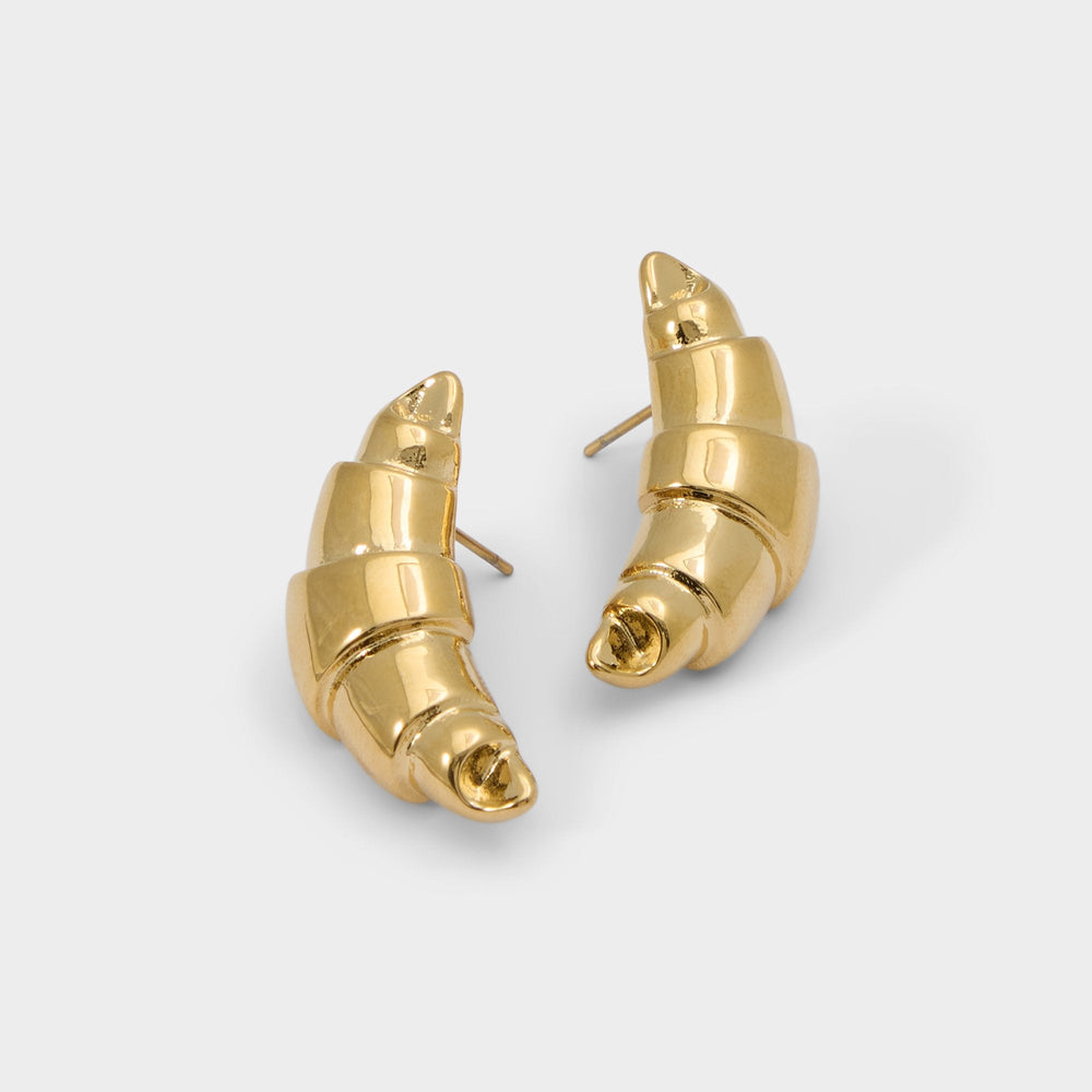 Croissants Gold Women's Stainless Steel - Button earrings | Aldo online