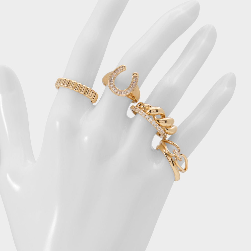 Luckyrings in Gold Clear Multi - Multi finger rings | Aldo outlet