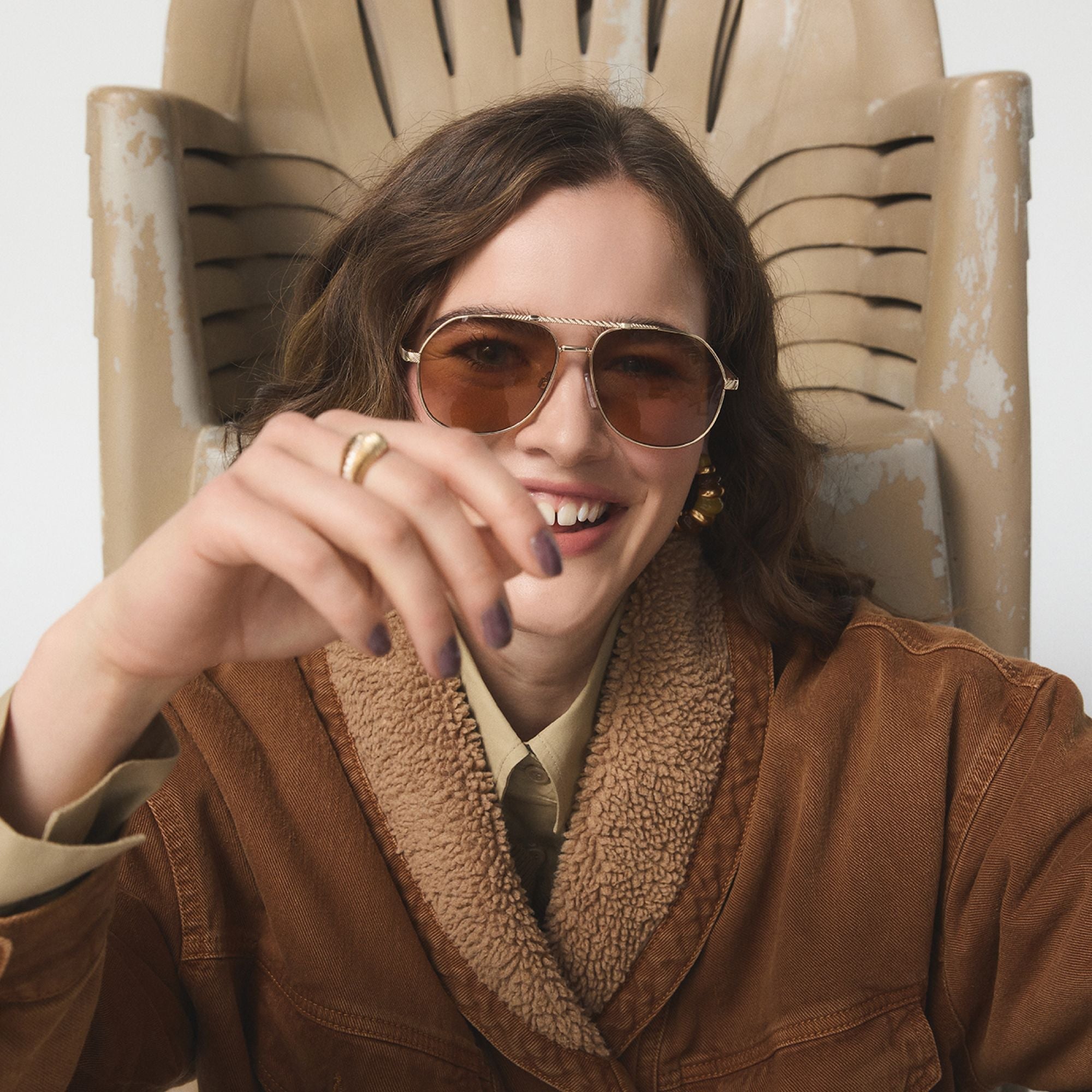 Frejja in Gold - Aviator sunglasses | Aldo sale