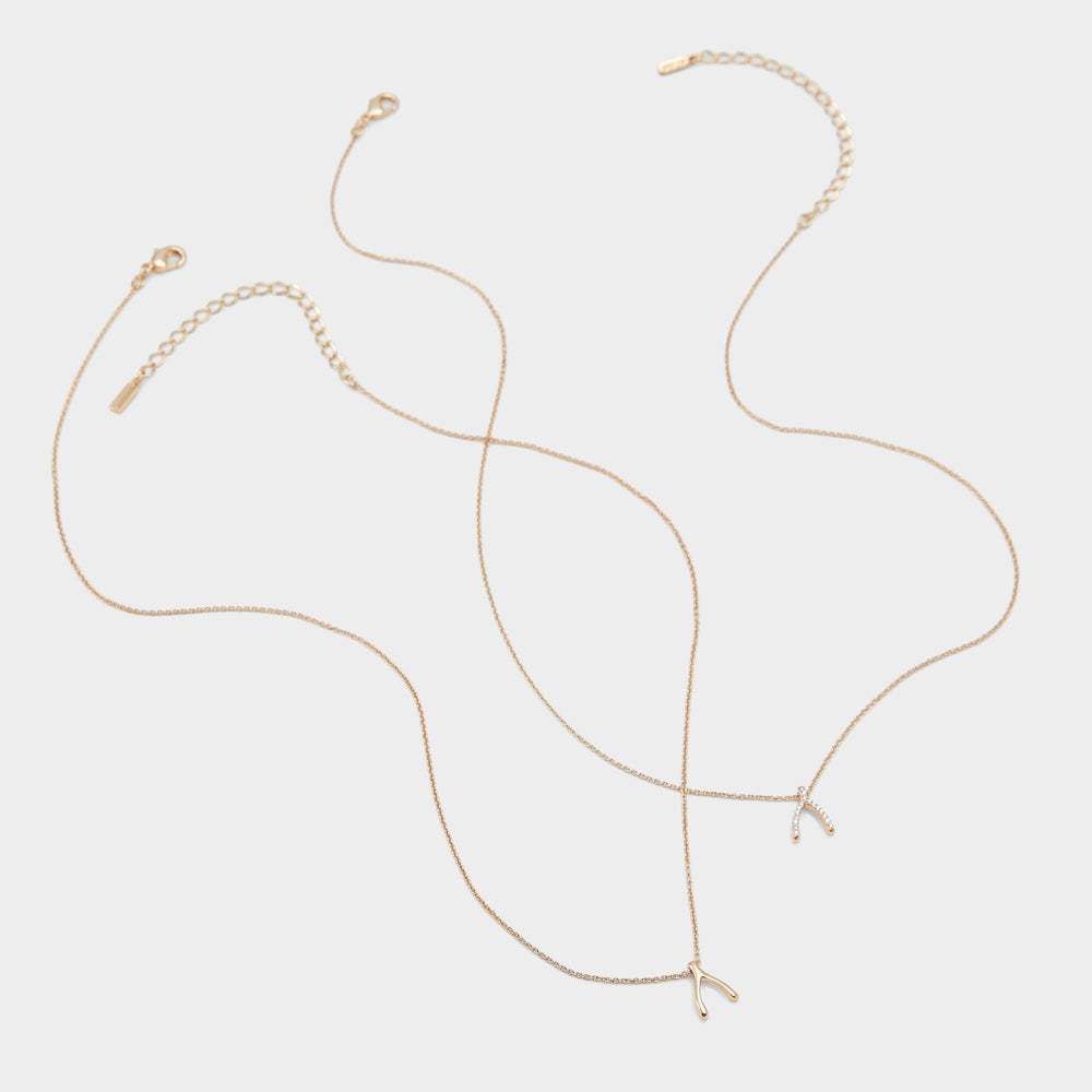 Makeawish Gold/Clear Multi Women's Necklaces - Gift set | Aldo on sale