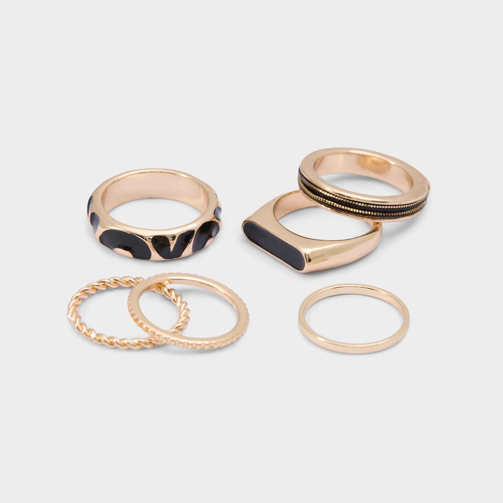 Wildora in Black Gold Multi - Stackable rings | Aldo for sale