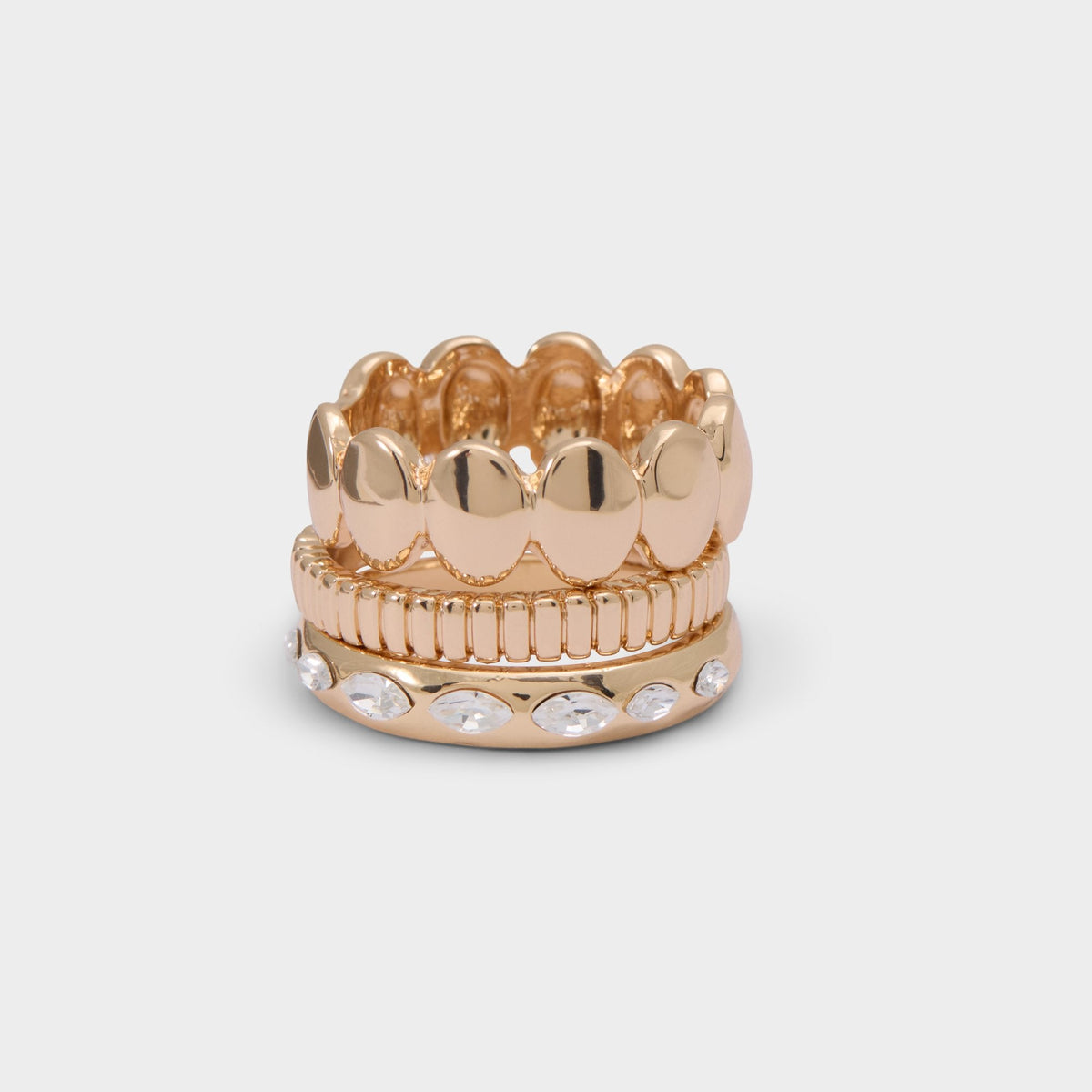 Bublle in Gold Clear Multi - Stackable rings | Aldo on sale