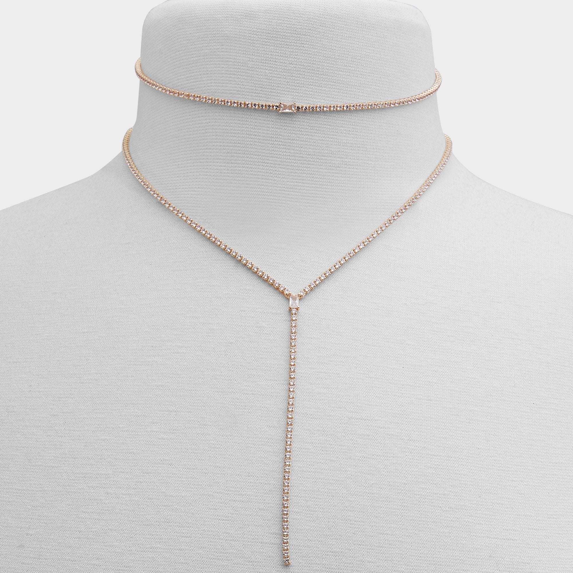 Alata Gold/Clear Multi Women's Cubic Zirconia - Necklace | Aldo discount