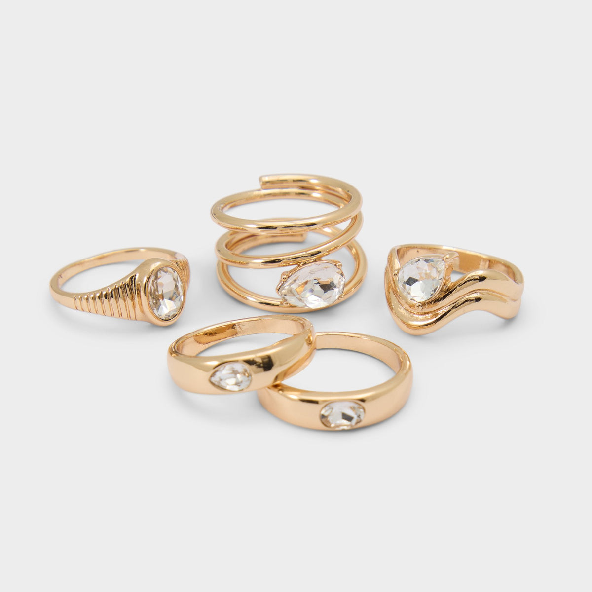Abyweth in Gold Clear Multi - Multi finger rings | Aldo for sale