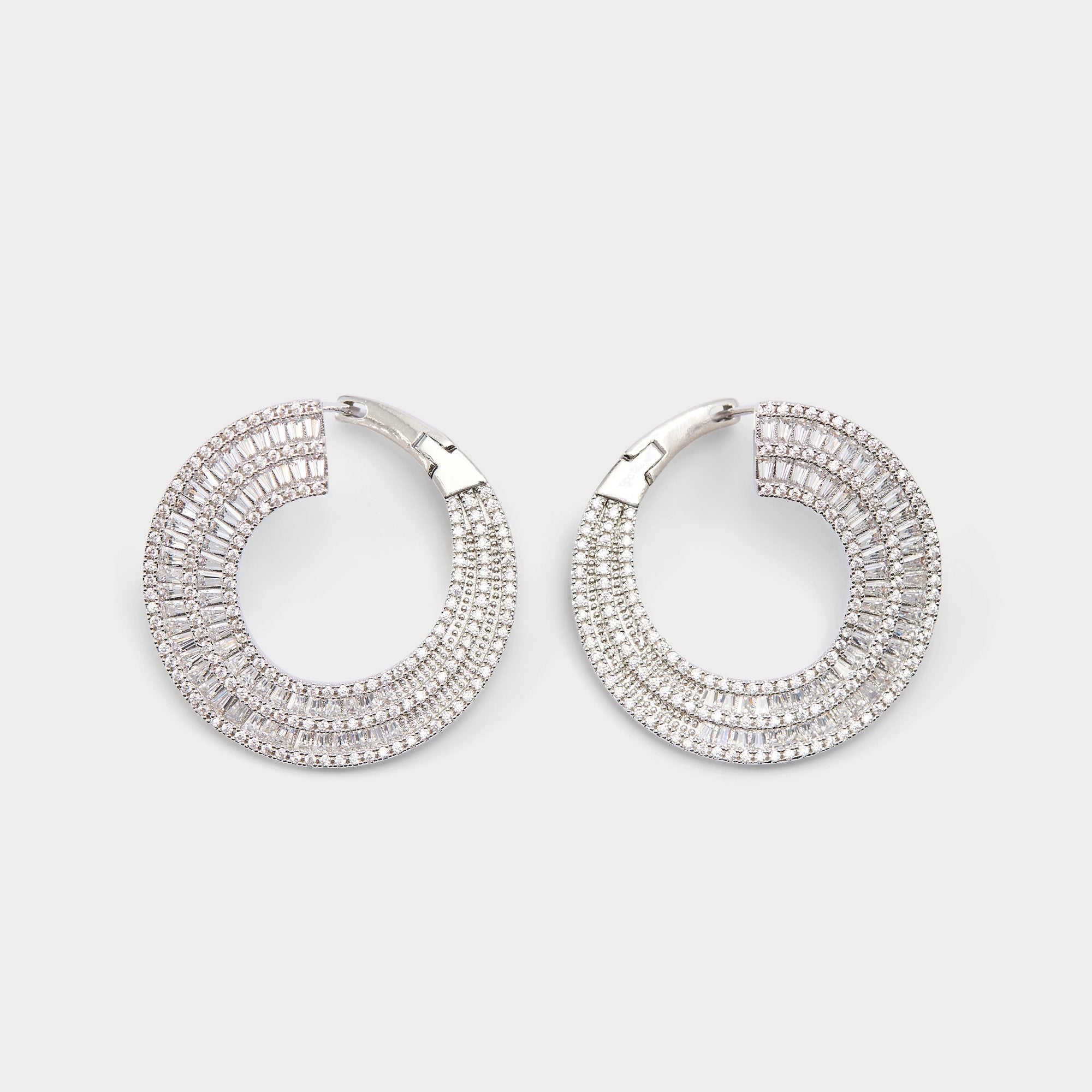 Caldy Silver/Clear Multi Women's Earrings - Hoop earrings | Aldo sale