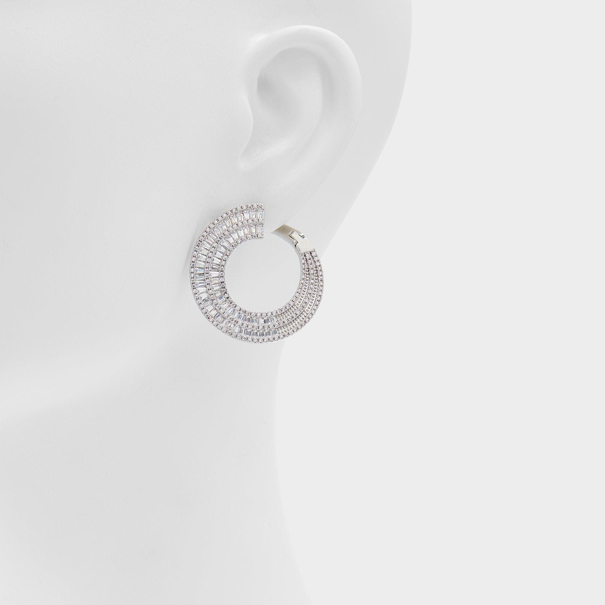 Caldy Silver/Clear Multi Women's Earrings - Hoop earrings | Aldo sale