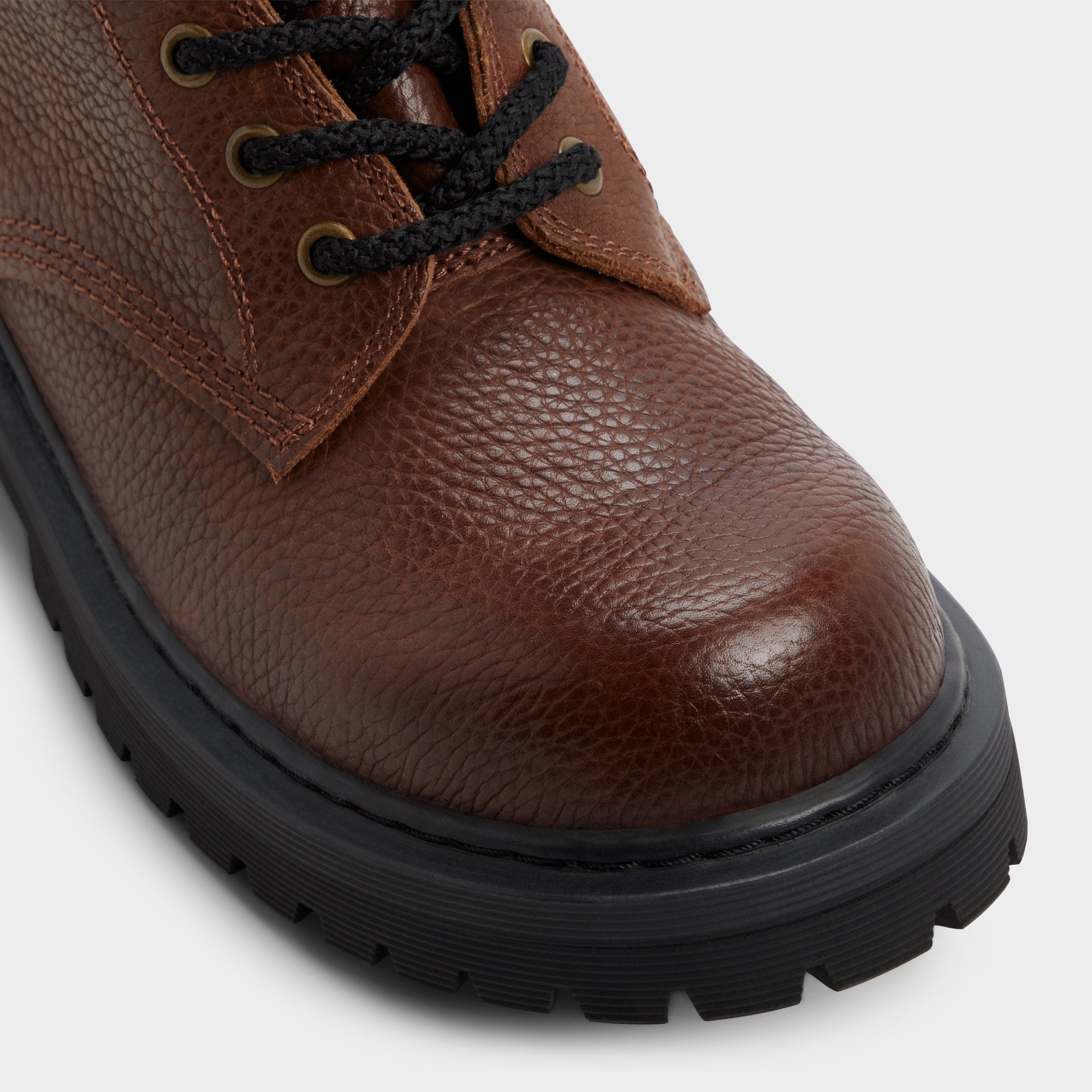 Doublezero in Dark Brown - Combat boot, Lug sole | Aldo sale