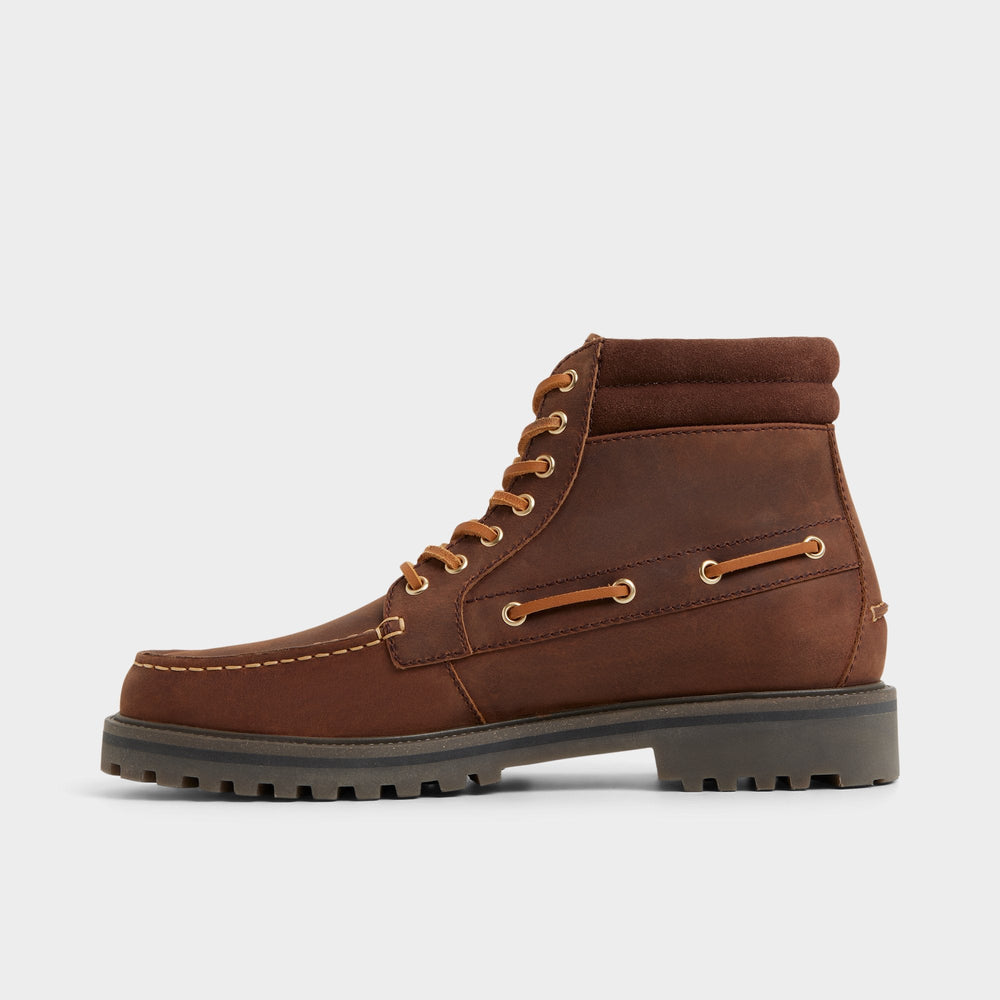 Farrell in Medium Brown - Combat boot, Lug sole | Aldo outlet