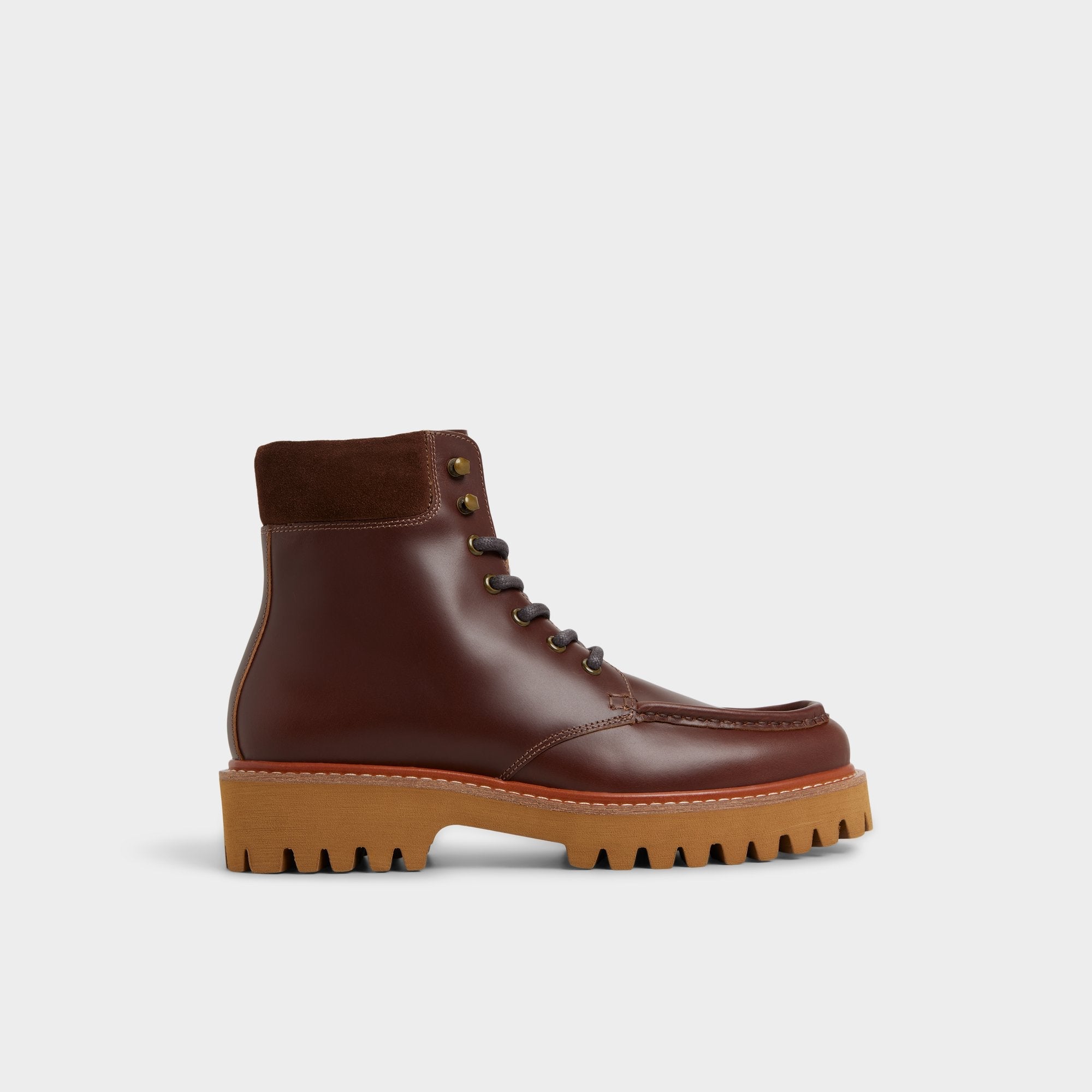 Grier in Medium Brown - Combat boot, Lug sole | Aldo online