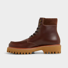 Grier in Medium Brown - Combat boot, Lug sole | Aldo online