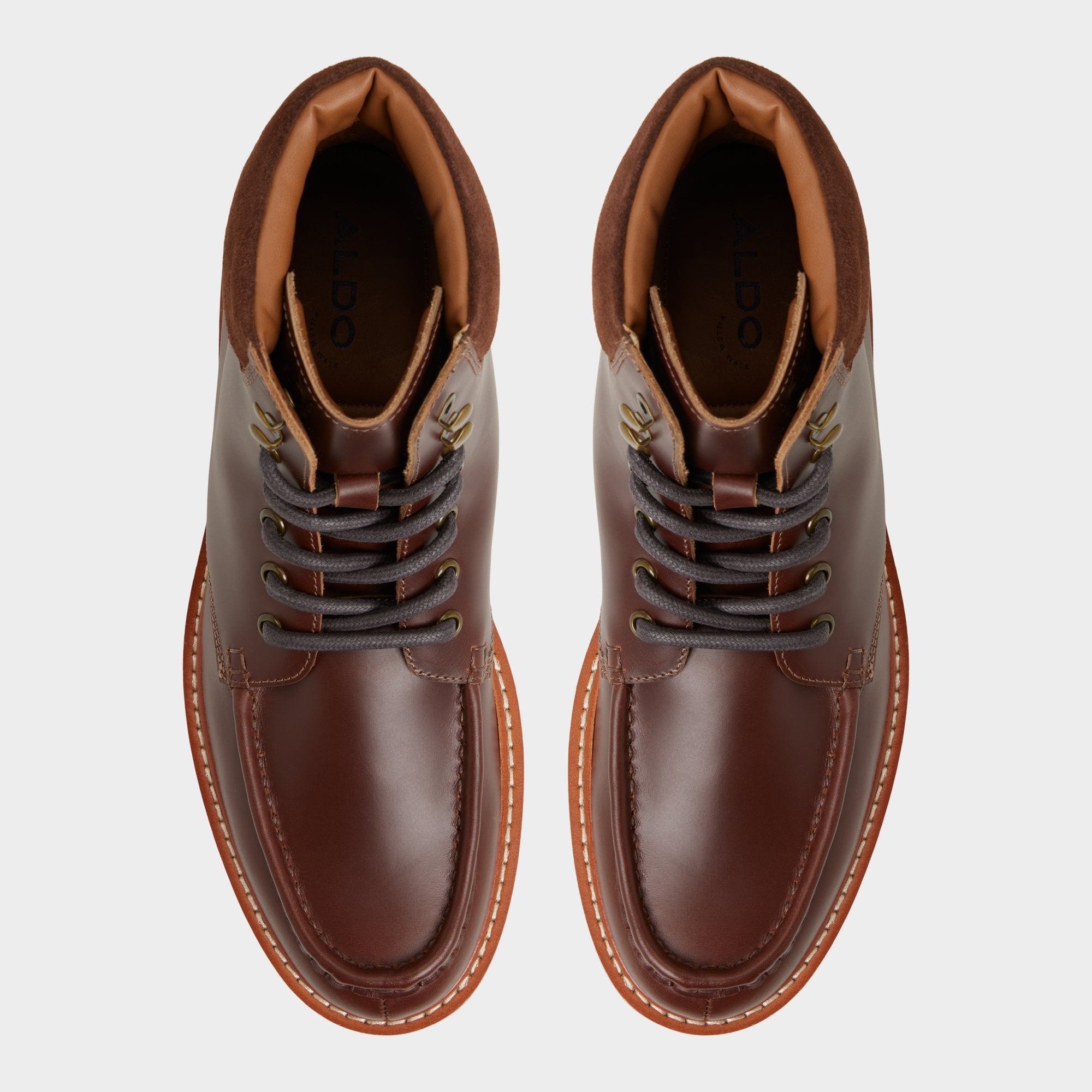 Grier in Medium Brown - Combat boot, Lug sole | Aldo online