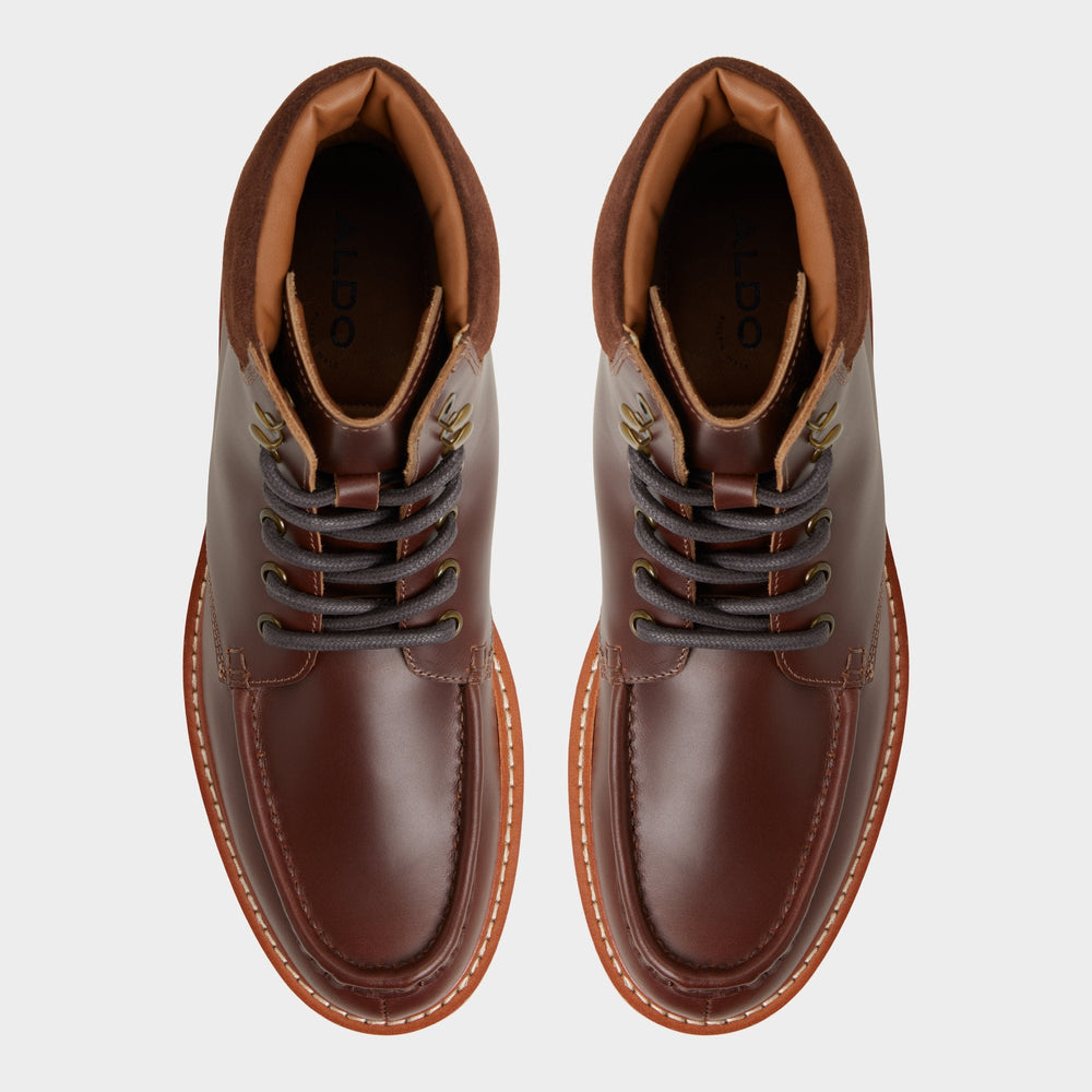 Grier in Medium Brown - Combat boot, Lug sole | Aldo online