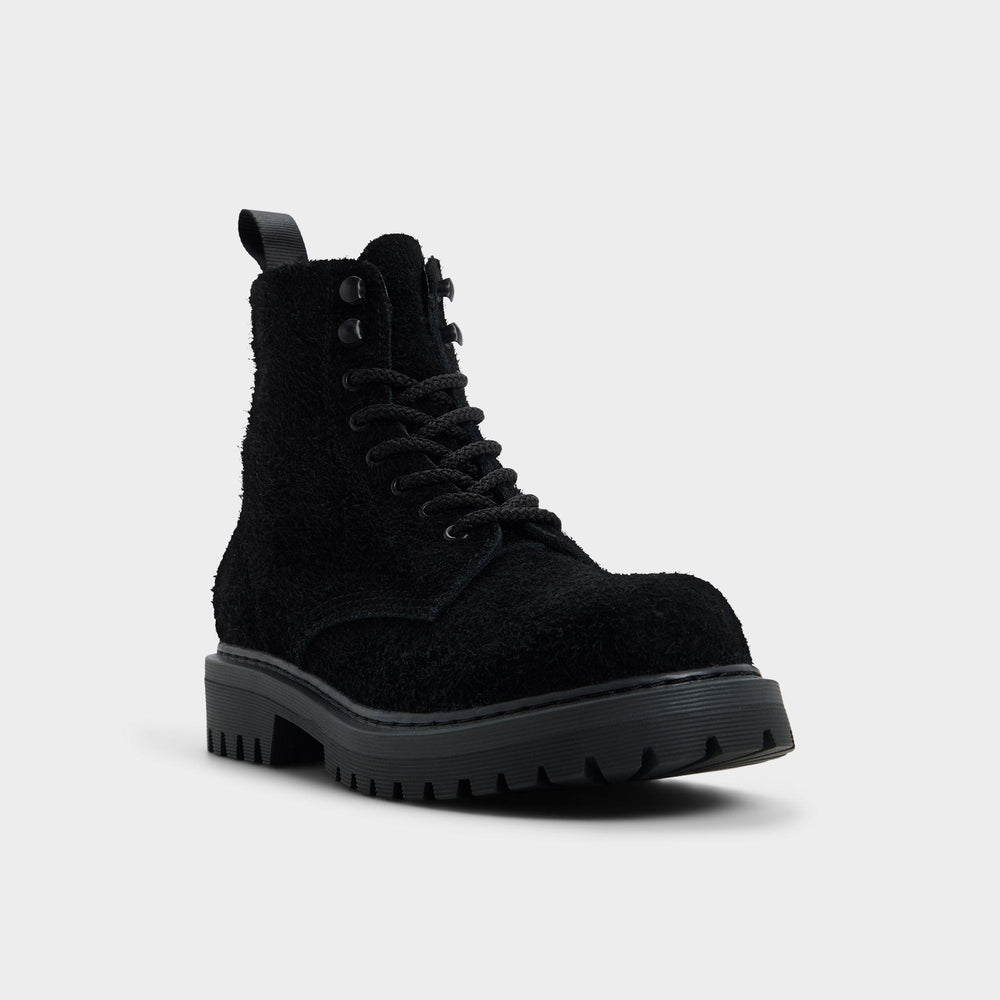 Doublezero in Black - Combat boot, Lug sole | Aldo on sale