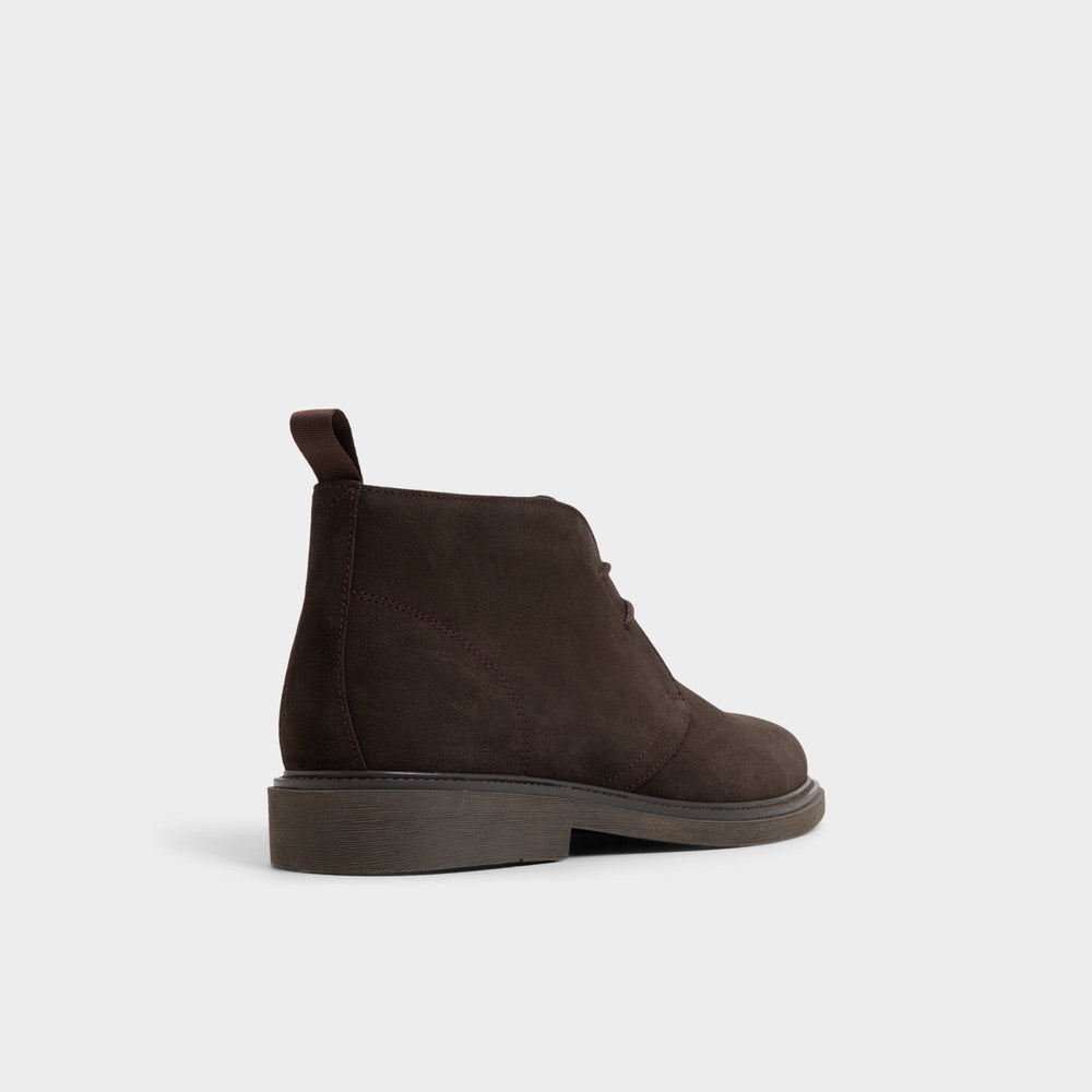 Jefrey Dark Brown Leather Suede Men's Chukka boots - Chukka boot | Aldo online