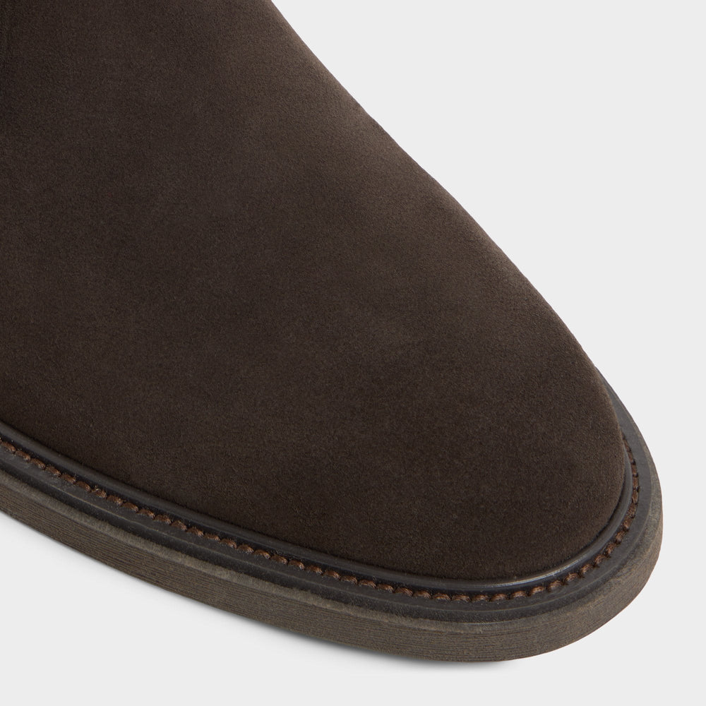 Jefrey Dark Brown Leather Suede Men's Chukka boots - Chukka boot | Aldo online