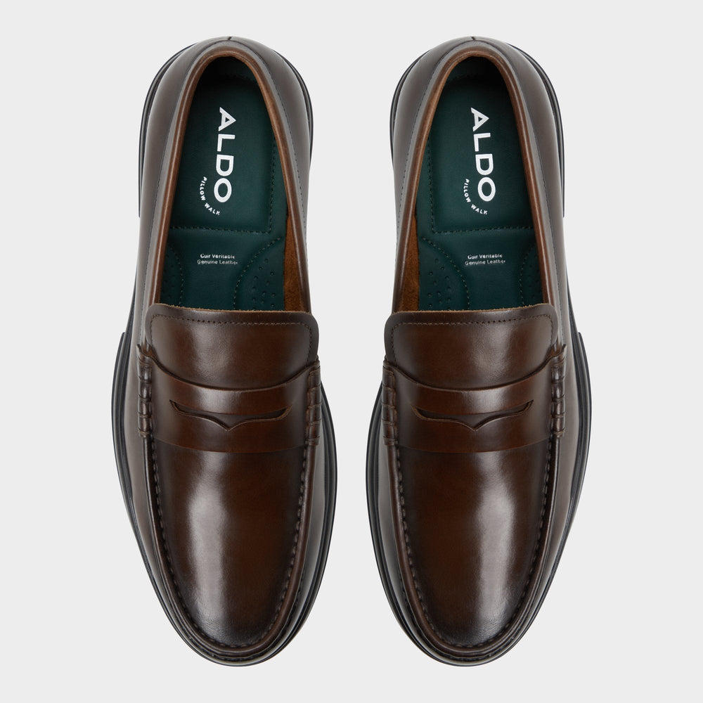 Tucker Other Brown Leather Smooth Men's Loafers & Slip-Ons - Loafer | Aldo outlet